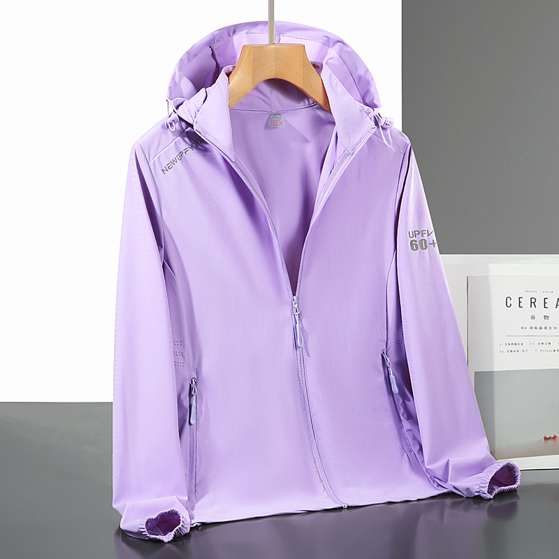 Nueva pareja de verano seda de hielo transpirable, ligero, desmontable, cómodo, ropa de protección solar tejida por urdimbre, color sólido, piel fina de verano