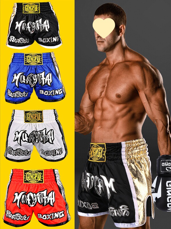 Muay Thai Shorts Fighting Pants UFC Pants Boxing Pants Sports Sanda Training Clothing MMA Fighting Men's Clothes Set