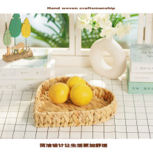 手工编织收纳筐水葫芦面包篮露营零食收纳篮干果拖盘点心篮水果篮