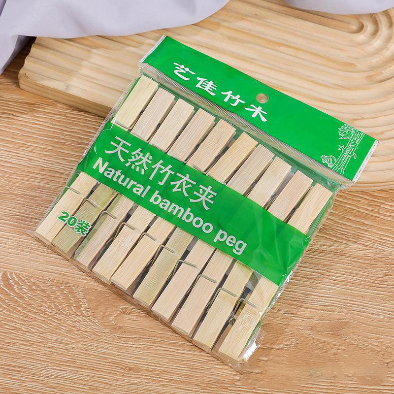 20 bamboo clip gold spring medium 6.1cm household clothes clip 20 bamboo clip wholesale