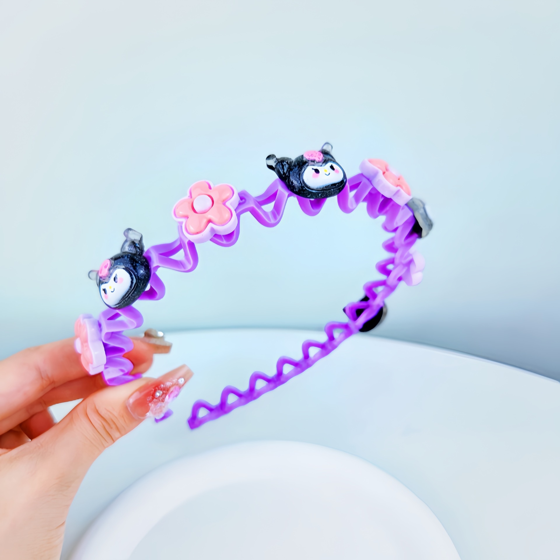Niños 2024 nuevo Sanliou Kulomi no daña bandas de cabello niñas acabado de cabello roto artefacto niñas tarjetas lindas