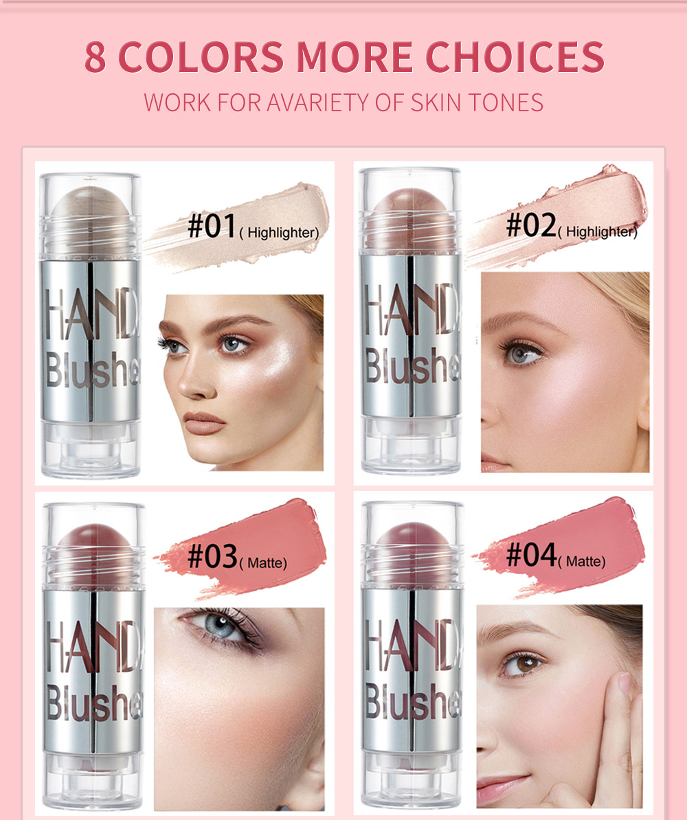 Han Daiyan Little Fat Stick Rouge Pearl powder blusher Cream Natural Sun Red_voghion.com