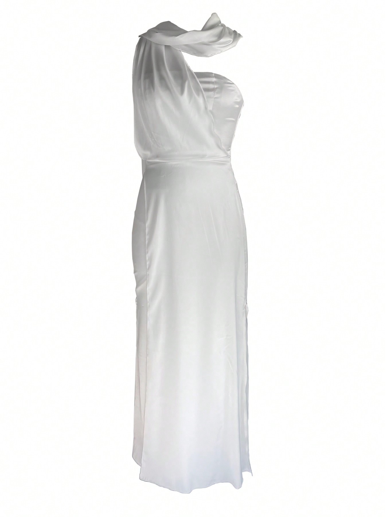 Middle Eastern Arab Women's Sleeveless High-end Shawl Tight-fitting Long Party Dress Elegant Gown_ecoleips.com