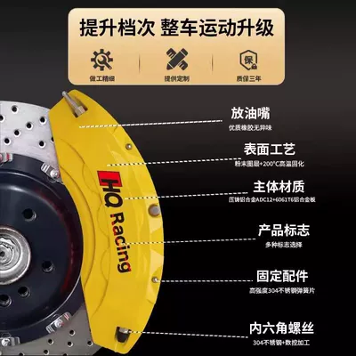 Modification and Color Change: Brake caliper cover