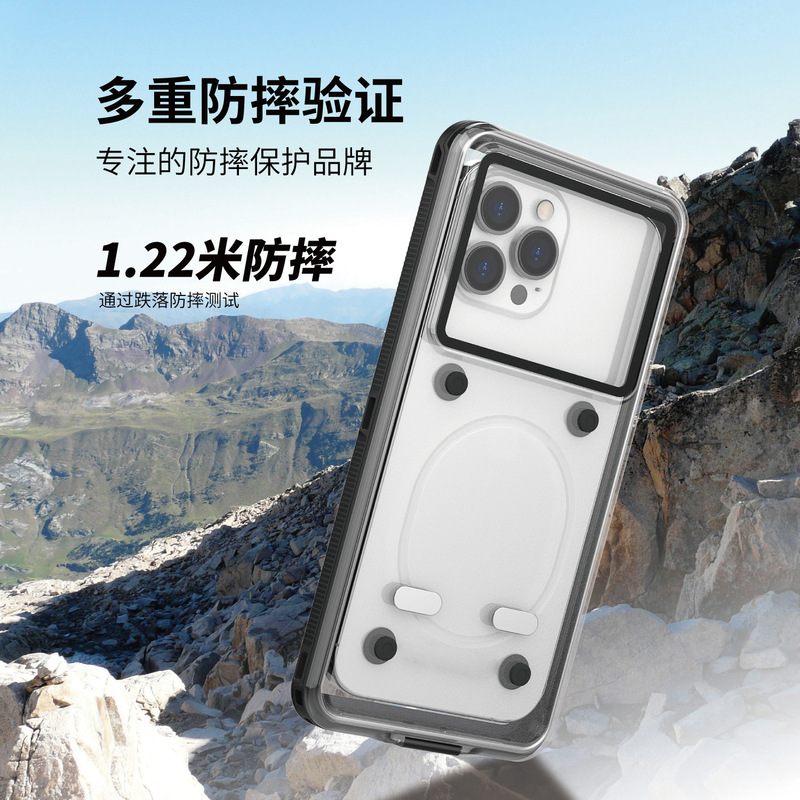 アップル華を適用して米OPPO vivo防水携帯ケース韓国騎手スタンド全包潜水保護|undefined