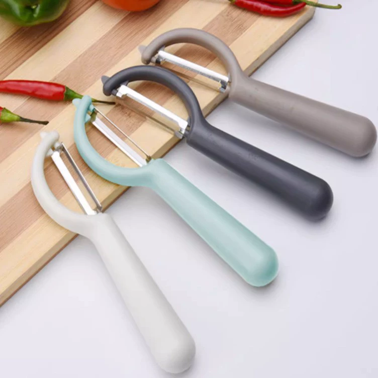 П-образная ножка-стрижка из нержавеющей стали для чистки картофеля, фруктов и овощей, с пластиковой ручкой, для кухни