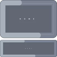 Нескользящие впитывающие коврики для ванной комнаты в стиле нормкор, впитывающие нескользящие коврики для входа, легкие в уходе.