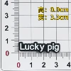 Black Lucky pig