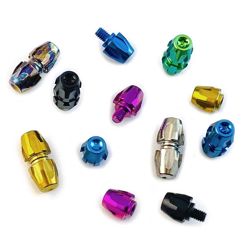 Titanium Alloy Push Knife Disc, Folding Knife Push Button, Titanium Alloy Cnc Production, Opening and Closing Nails, Tool Opening and Closing Screws Titanium Alloy Push Knife Disc, Folding Knife Push Button, Titanium Alloy Cnc Production, Opening and Closing Nails, Tool Opening and Closing Screws