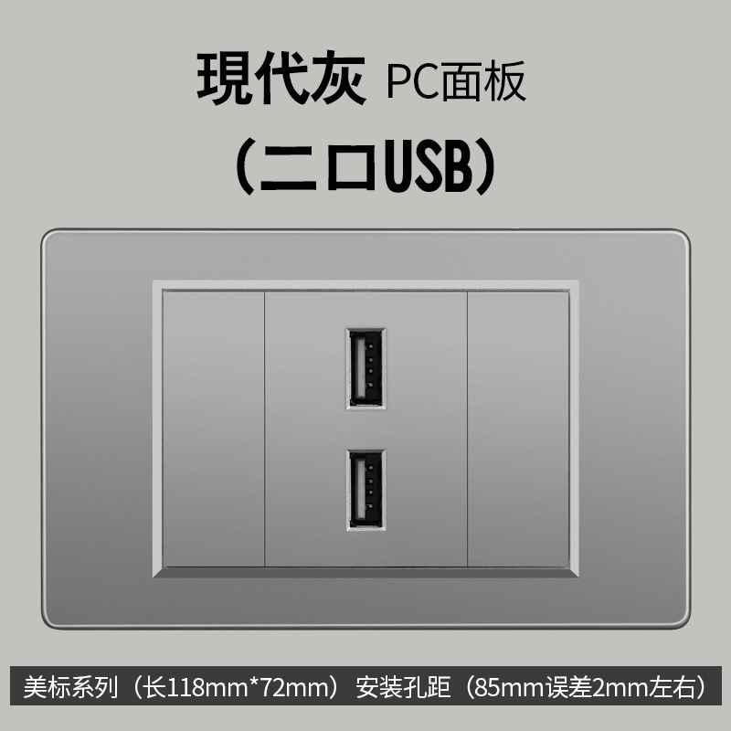 Sur americano gris estándar americano 1 interruptor 110 oculto 118 tipo Taiwán pared socket Vietnam comercio exterior panel