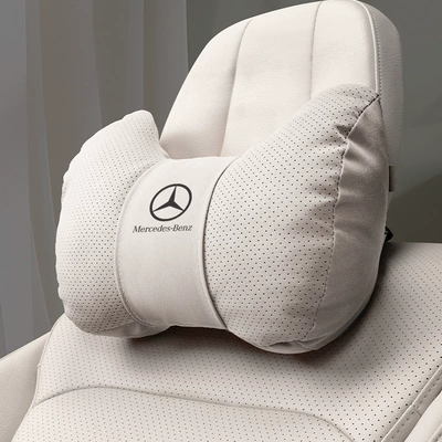 Waist Support, Neck Pillow, Headrest - horn-style-off-white-mercedes-benz-headrest-set