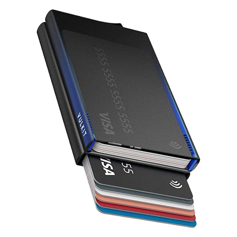 Titular de tarjeta de metal comercio exterior de los hombres RFID antirrobo cepillo europeo y americano Amazon metal aleación de aluminio titular de la tarjeta