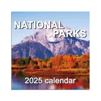 Трансграничный новый 2025 Calendar NATIONAL PARK Национальный парк верховой езды гвоздь календарь спот