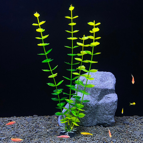 New aquarium landscape decoration plastic fake seaweed flowers simulated plants sea grass aquarium supplies soft leaves
