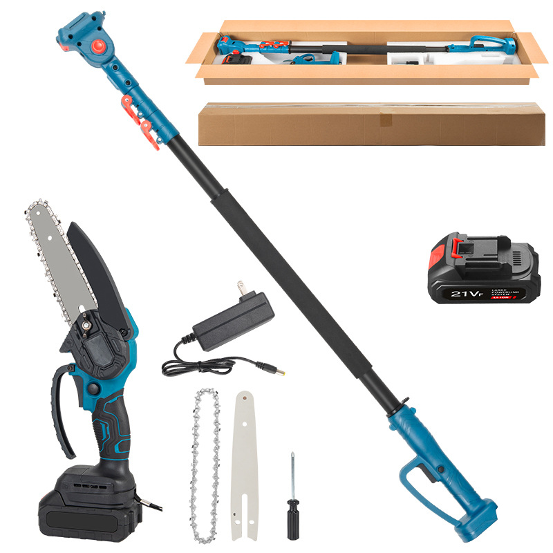 Electric chain saw (5 batteries) one battery + extension rod