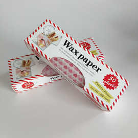 烘焙蜡纸Wax Paper 印花点心纸鸡肉卷三明治汉堡防油纸食品包装纸