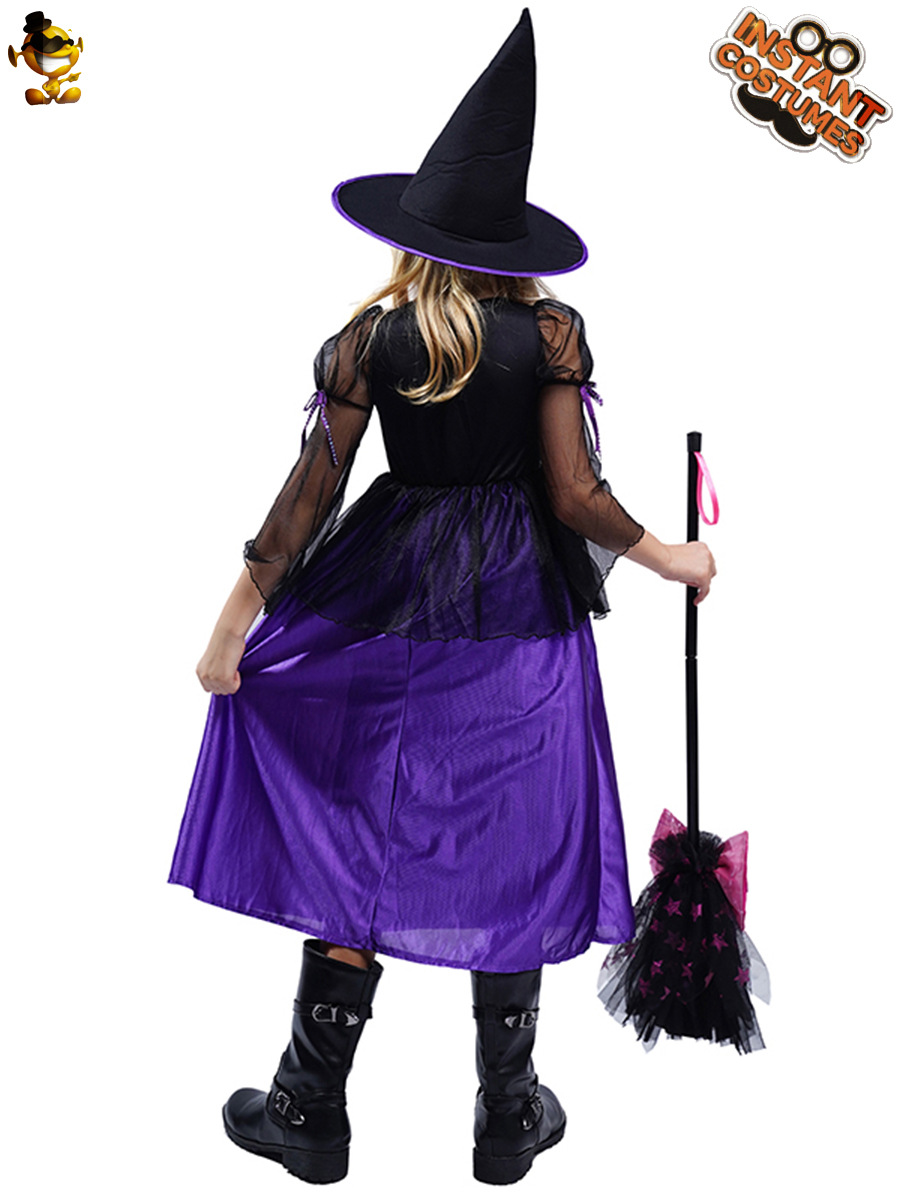 Transfronterizo nuevo disfraz de Halloween Cosplay traje de la etapa disfraz Cosplay disfraz niña bruja traje