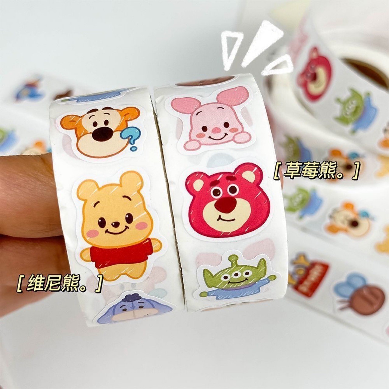 玩具总动员卷卷贴纸可爱卡通手账笔记本手机装饰贴画饰品装饰标签