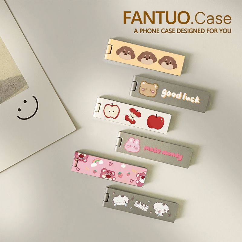 Suitable for One-Word Clip Bracket, Suitable for Apple, Huawei and Android Mobile Phone Cases, Universal Folding Bracket, Lightweight, Creative and Invisible