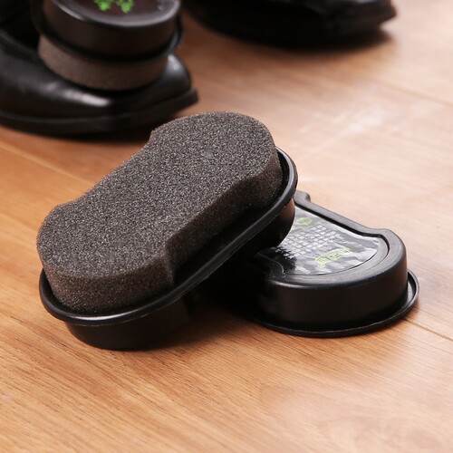Integrated sponge shoe polish shoe brush colorless universal leather shoe polish artifact shoe wax leather shoe maintenance oil