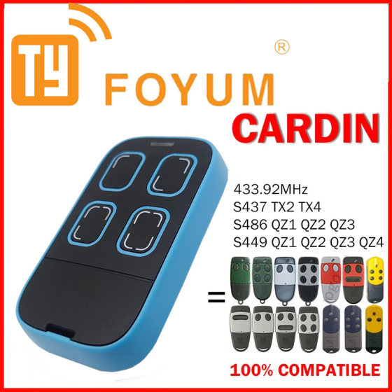 Foreign trade general rolling code 280-868MHz colorful 5-color multi-frequency wireless garage door rolling gate controller