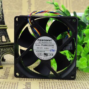 ȫ��FOXCONN ��ʿ�� PVA080G12H-P00 12V 0.60A 8CM 8025 4���L��