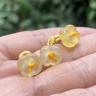 玛瑙桂花手链手工DIY挂件线圈立体花苞配饰手工品半成品手链配件