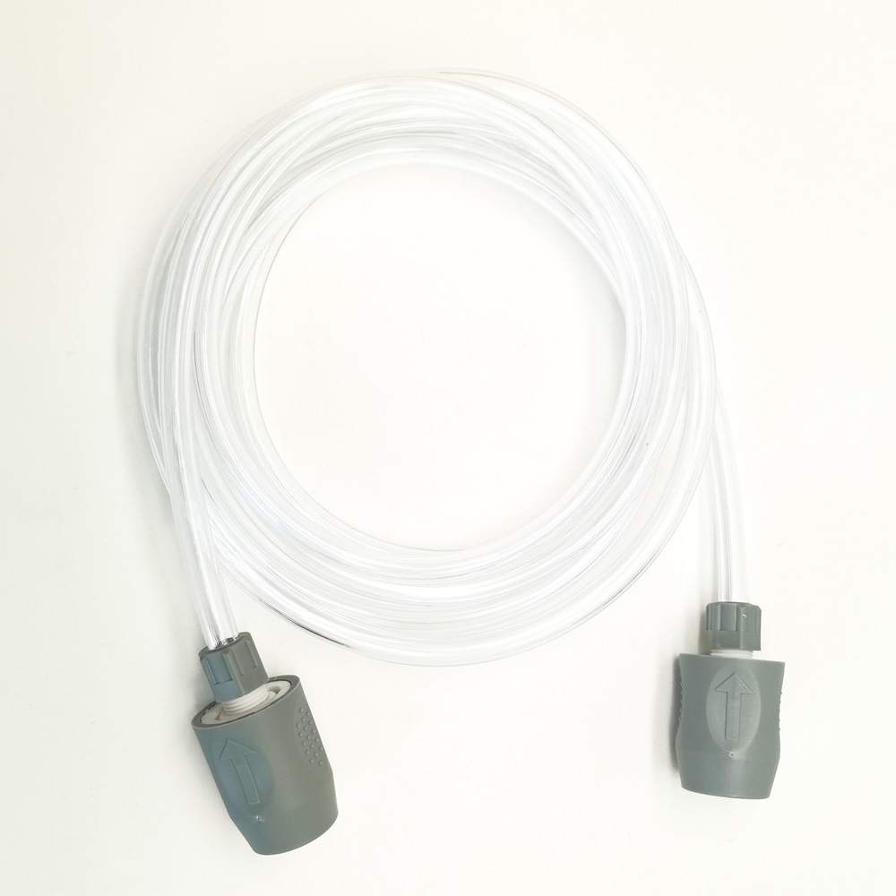 Puzzi 스프레이 및 펌프 2.5m 그레이 헤드가 있는 수도관 세트