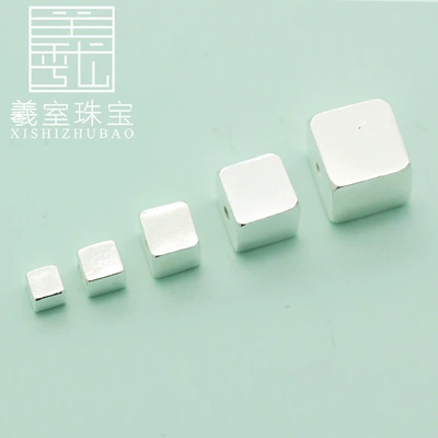 Straight Hole Plain Silver Loose Beads | Zərgərlik ara hissələri
