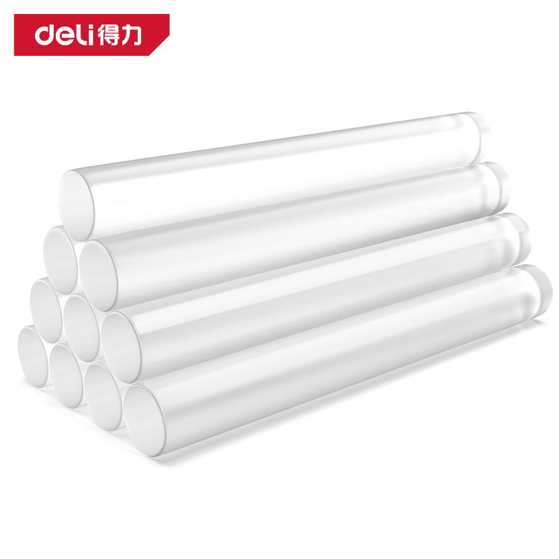 得力工具DL5042热熔胶棒(白)7x200mmx10支蜡烛胶玻璃胶