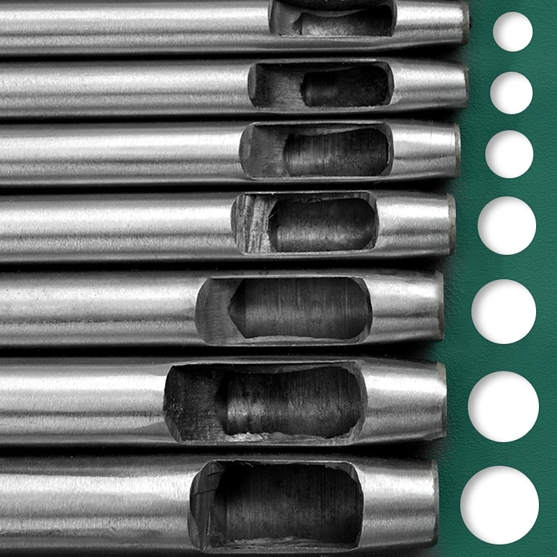 Fábrica transfronteriza de cuero punzonado redondo punzonado cincel cinturón agujero puncher cinturón punzonado de cuero punzonado agujero punzonado herramienta hueca