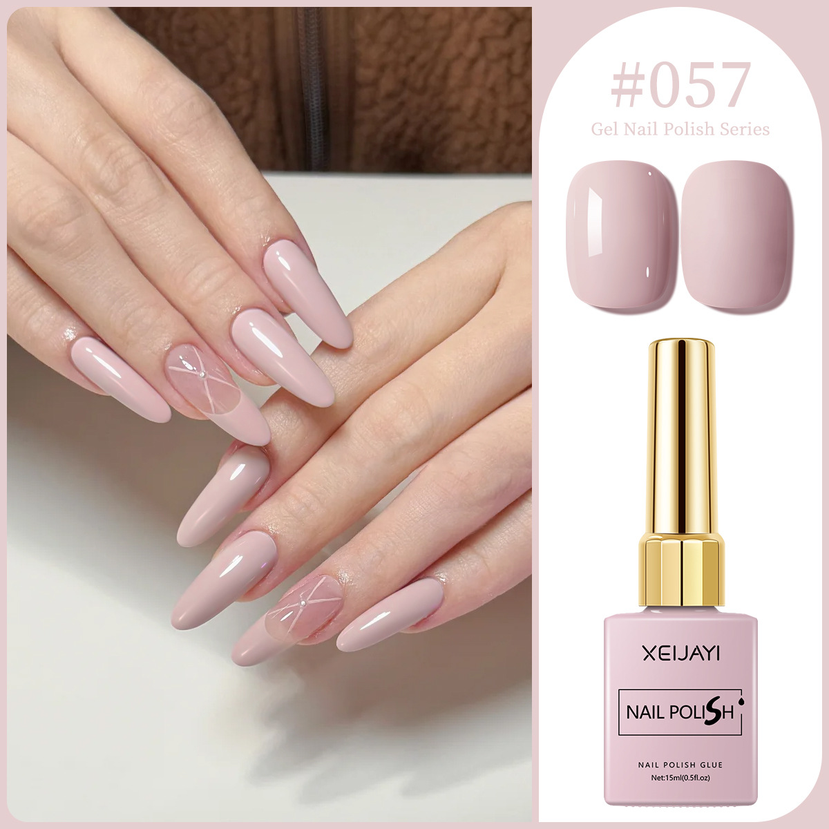 Macaron color pegamento de uñas 2025 nuevo estilo de moda Chellie rojo oliva verde pegamento de uñas