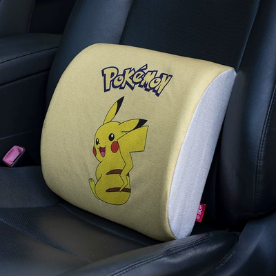 Captain America neck pillow headrest | Waist support - memory-foam-lumbar-support-yellow-pikachu