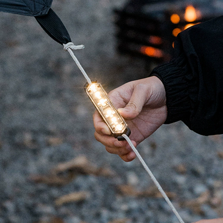 Cyberbee ветровая веревка, сигнальная лампа, атмосфера в стиле кемпинга, портативный двойной крючок, фиксированный магнитный многофункциональный светильник, сопровождающий небольшой светильник