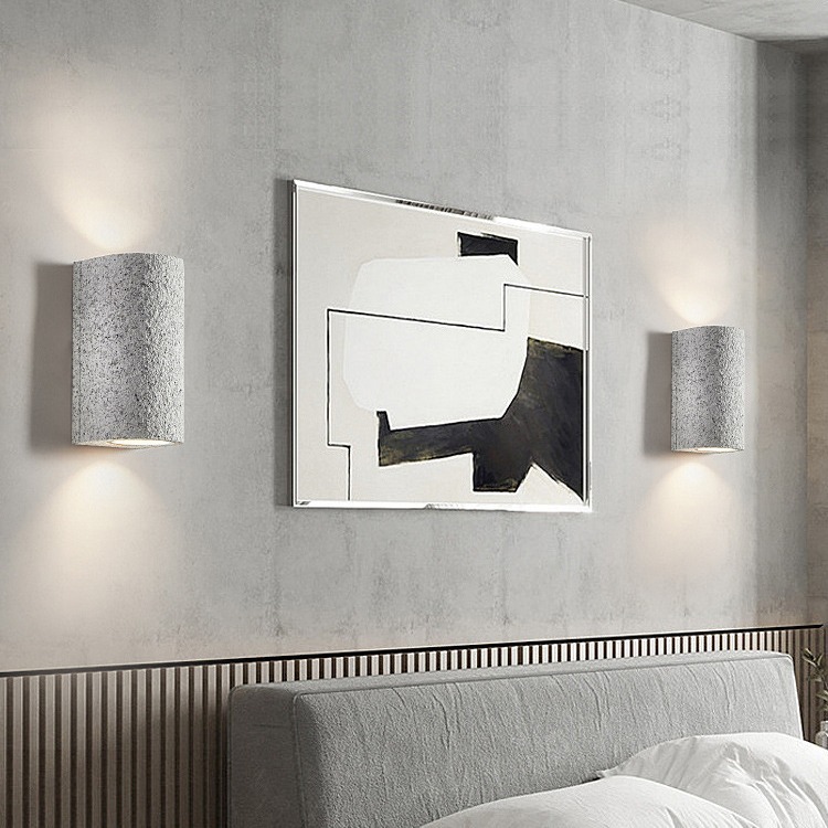 Diseño nórdico moderno corredor viento sala de estar lámpara de cabecera de fondo dormitorio lámpara de pared simple lámpara silenciosa lámpara de cabecera de fondo pasillo