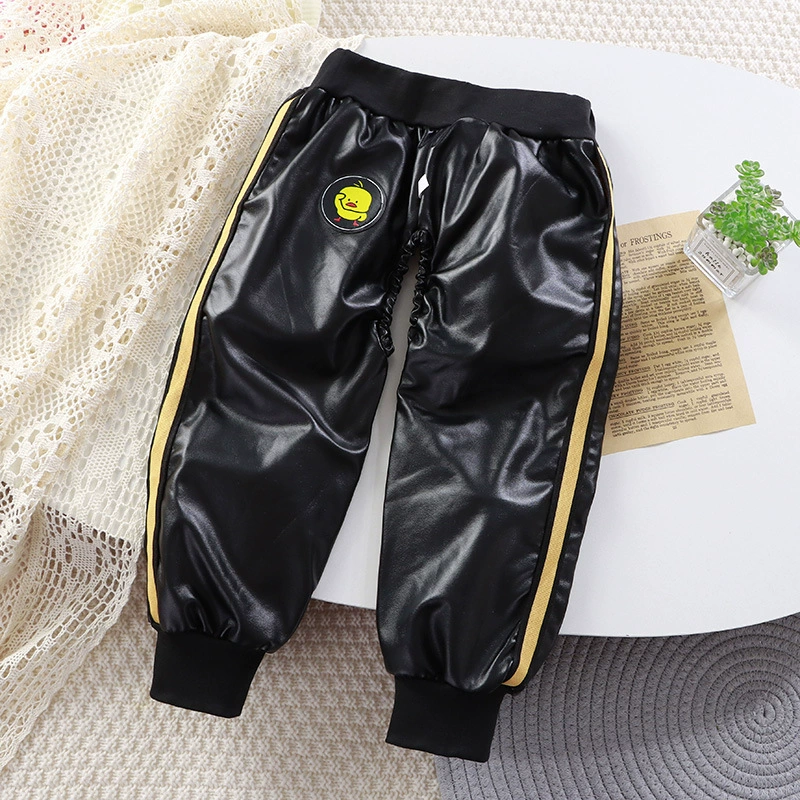 Детские мокрые кожаные штаны для мальчиков и девочек, подгузники с открытой промежностью, детские непромокаемые штаны, Детские Зимние Хлопковые Штаны