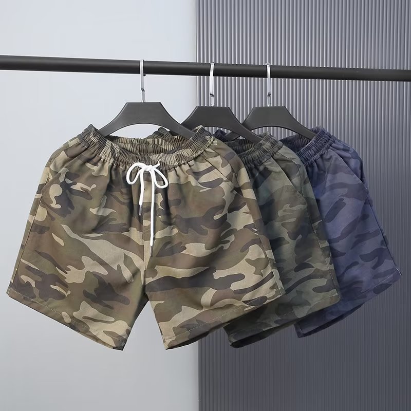 Kamuflāžas trīsdaļīgas bikses vasaras ikdienas modes vīriešu maskēšanās darba apģērbs vienkārši daudzpusīgi jauniešu šorti vīriešiem_voghion.com