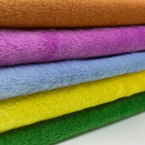 5mm cel velvet polyester plush fabric soft flat silk toy short plush velvet wholesale