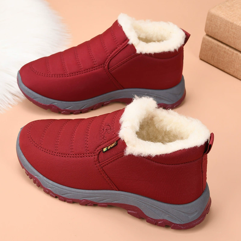 Теплые скользящие boots для мамы, нескользящая мягкая стелька, с подкладкой из флиса (размеры 35–44)