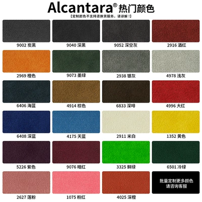 Nömrəli dayanma kartı | Alcantara - color-customization