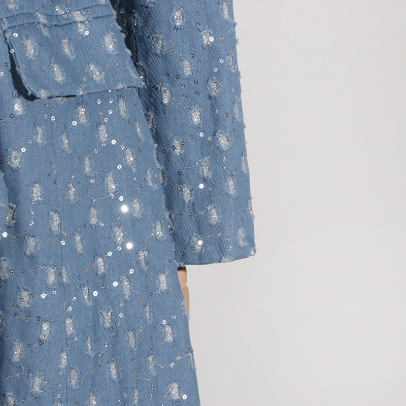 Damenbekleidung Temperament Anzugjacke Herbst neue lange Windjacke vielseitiger Schnürer High-End langer kleiner Anzug_voghion.com