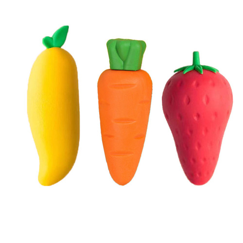 Fruit-shaped eraser, super cute, high-quality, adorable, specially designed for primary school students, dust-free, clean, safe for art use, non-toxic eraser