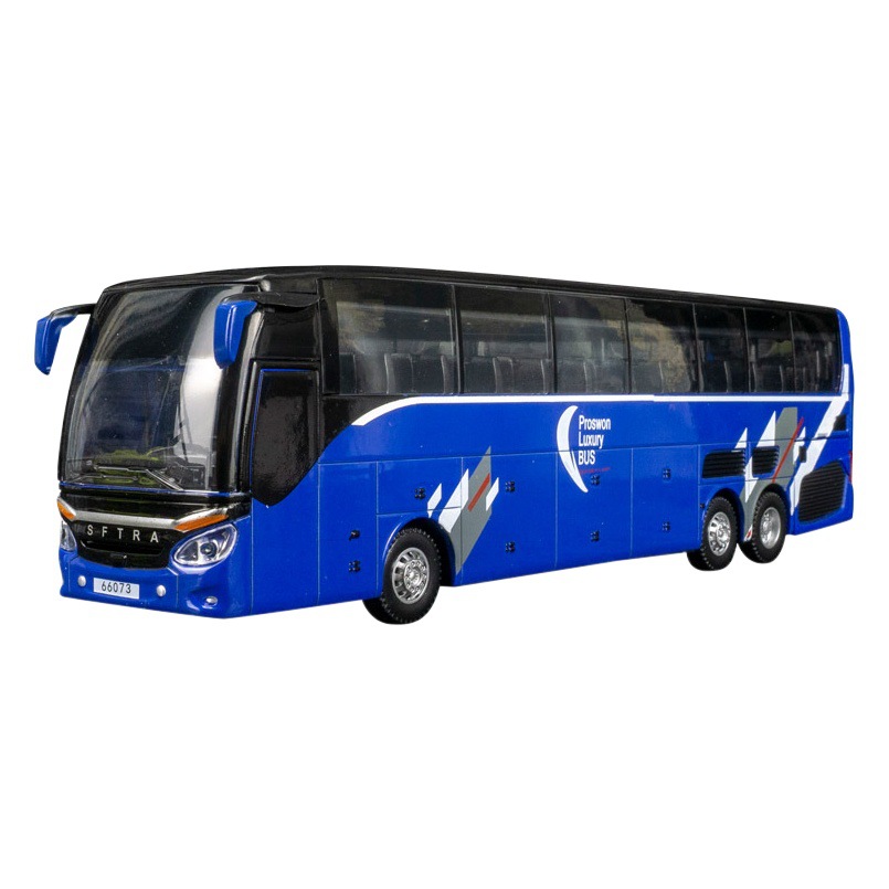 Baosilun 68073 simulación de negocios autobús del aeropuerto modelo de autobús para niños de aleación de autobús de sonido y Luz Juguetes