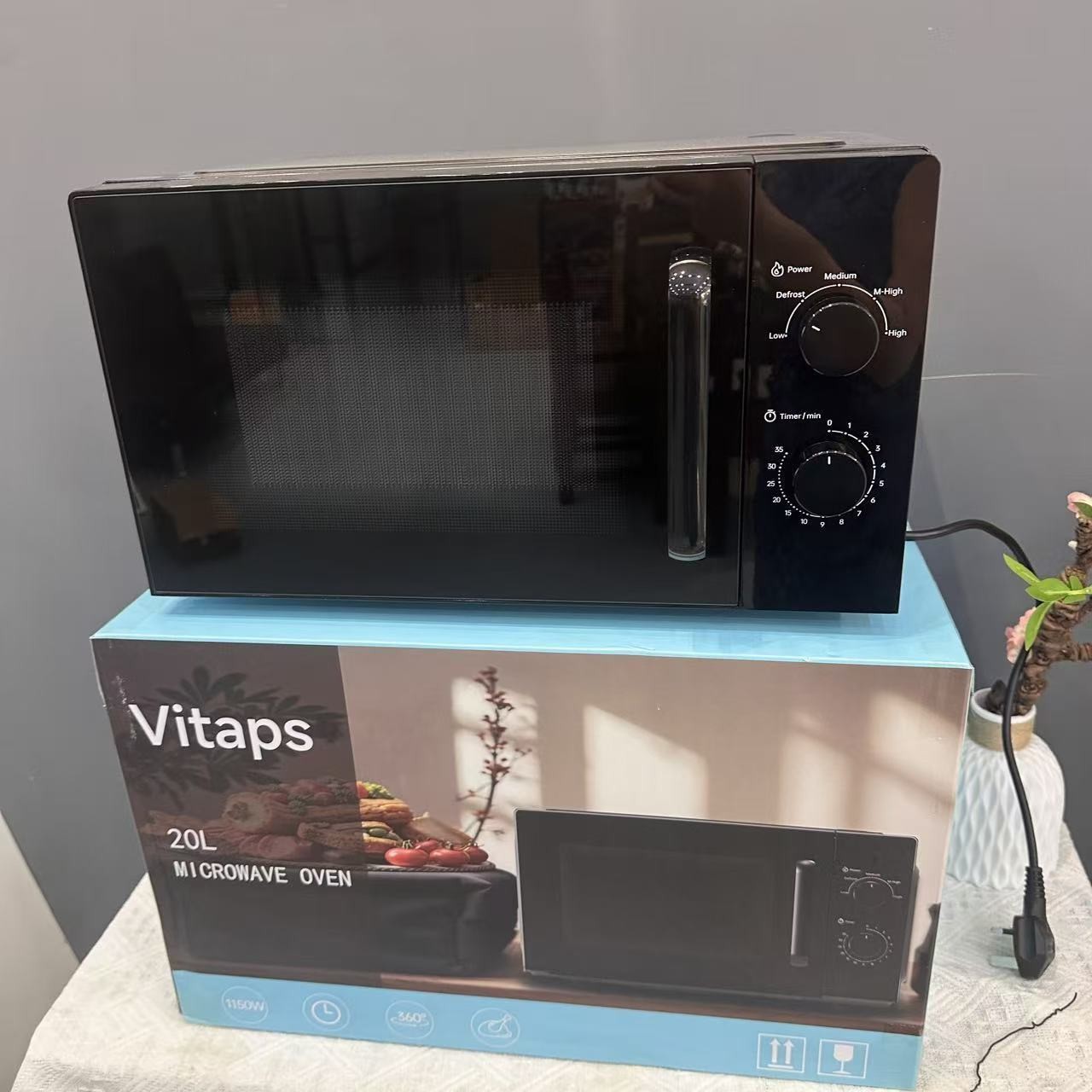 New Cross-border Touch-screen 25-liter Household Microwave Oven, Large-capacity Heating, Multi-functional, Flat-panel,_voghion.com