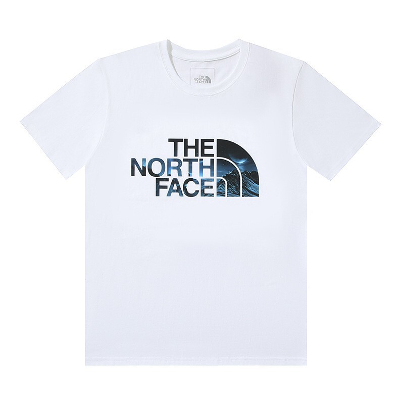 Tnf North Face Collection Cross-Border Trendy Printed Loose Cotton Short-Sleeve T-Shirt Unisex Couple Style Half-Sleeve