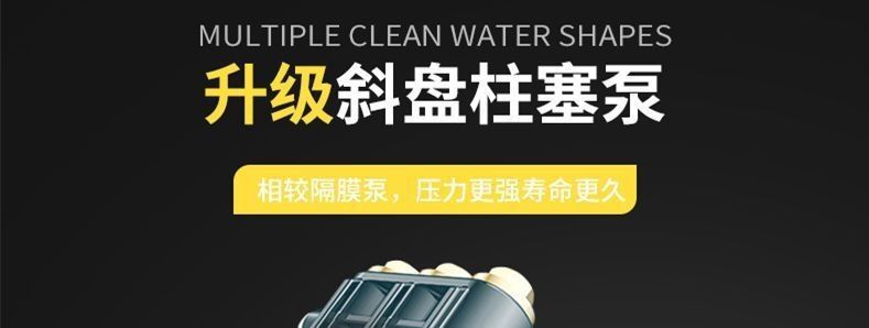 Car Washing Machine, Car Cleaning Gadget, Car Brushing Pump, Household High-Power Ultra-Pressure Fully Automatic Portable 220V Handheld