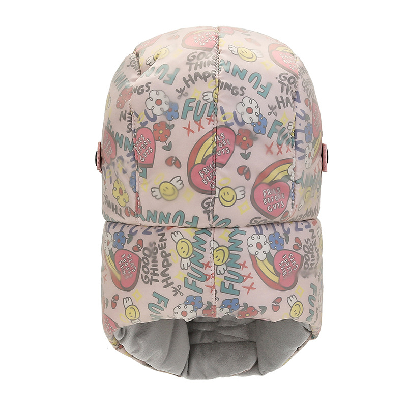 Trapper Hats Lei Feng pălărie îngroșată iarnă în aer liber pălărie caldă pentru femei care călăresc pălărie rezistentă la vânt plus pălărie din bumbac și catifea_voghion.com