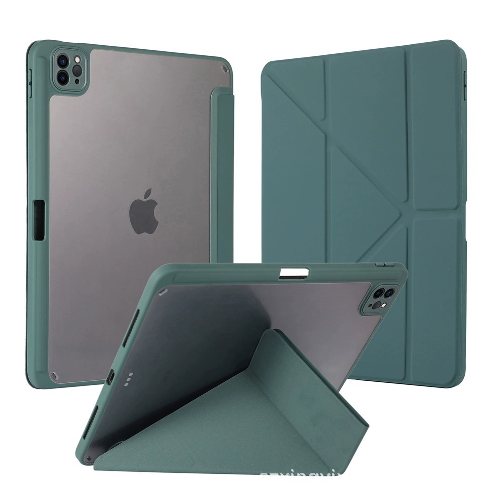Чехол для планшета iPad Pro/Air/Mini (11–13") акриловая крышка Y‑образного складывания с держателем для стилуса, правый или левый стиль