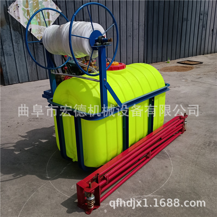 拖拉机悬挂后输出喷药机 玉米小麦打药机 8米宽幅自动收管喷药机