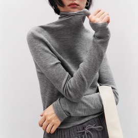 高工艺18针“一体机”德国扬子BY细羊毛 高领打底针织S34424现